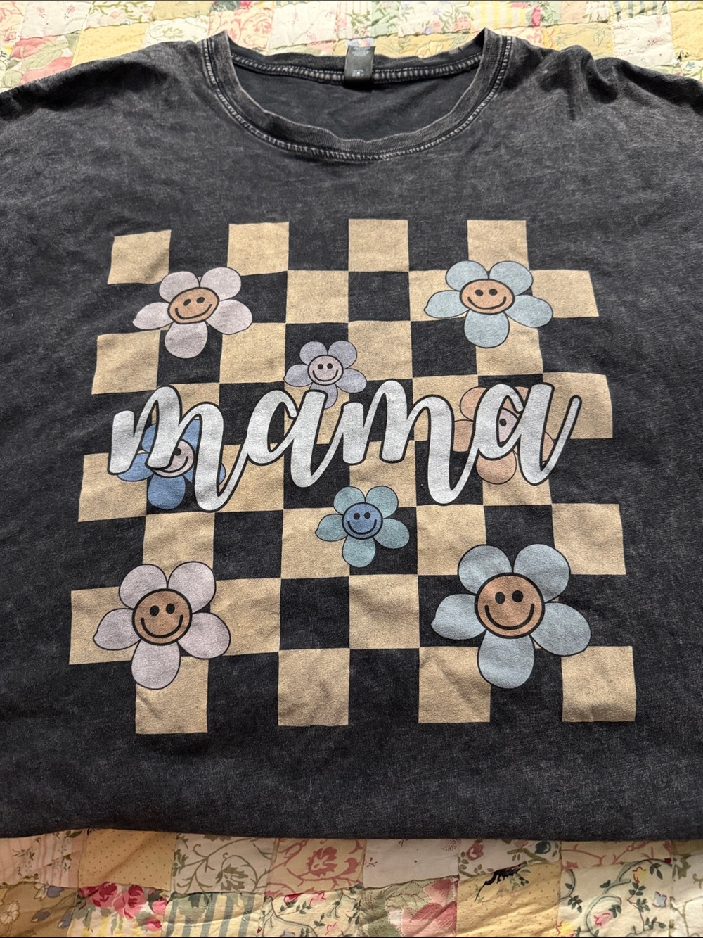 Mama acid wash t-shirt